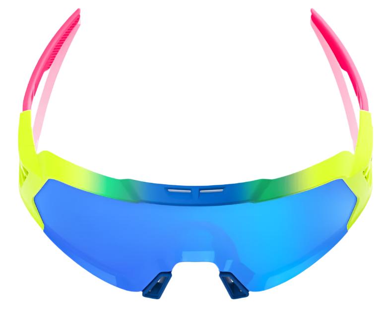 100 Percent Eyewear KORBIN X SUNGLASSES - Satin Neon - Blue Multilayer Mirror