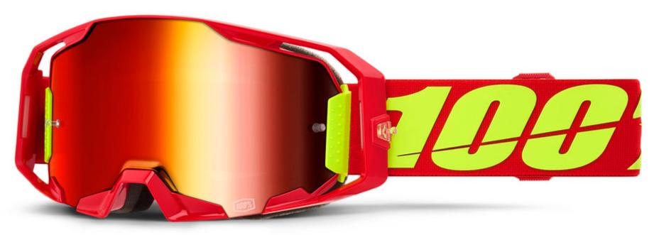 100% ARMATIC Goggle Red - Mirror Red