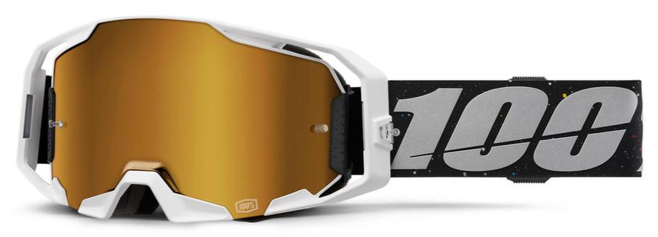 100% ARMATIC RapidRacer Goggle - Mirror True Gold
