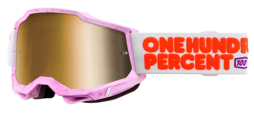 100% ACCURI 2 Hundreds Goggle - Mirror True Gold