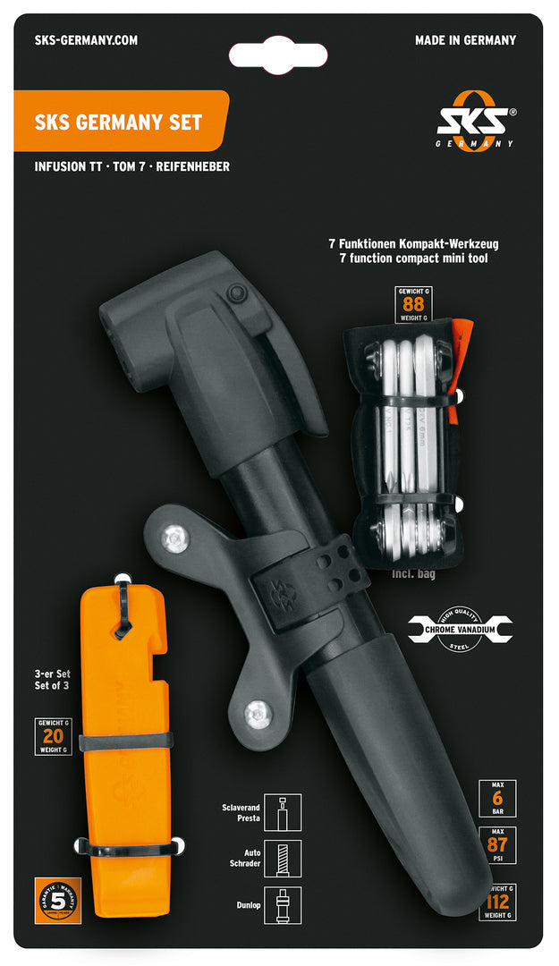 SKS Combo Set - InfusionTT, TOM7, Tyre Levers