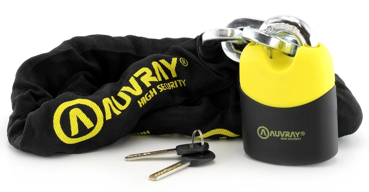 Auvray Bike Chain K-Block 150cm With Padlock