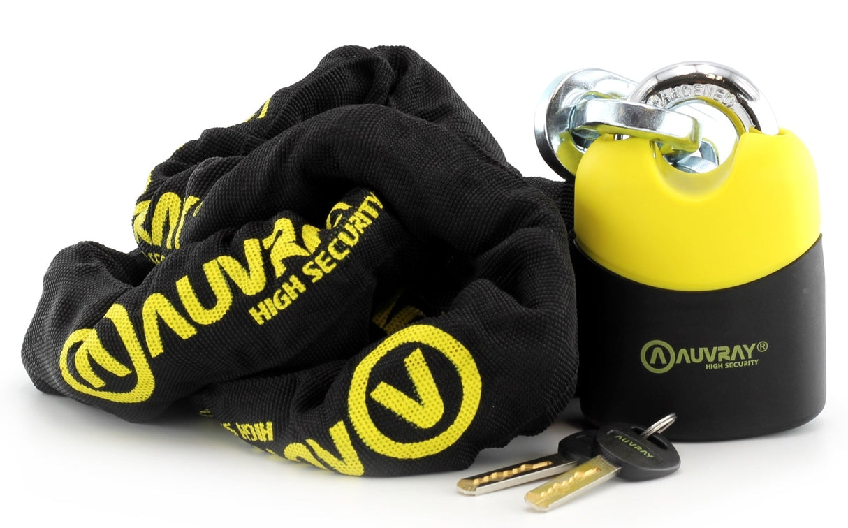 Auvray Bike Chain K-Block 200cm With Padlock