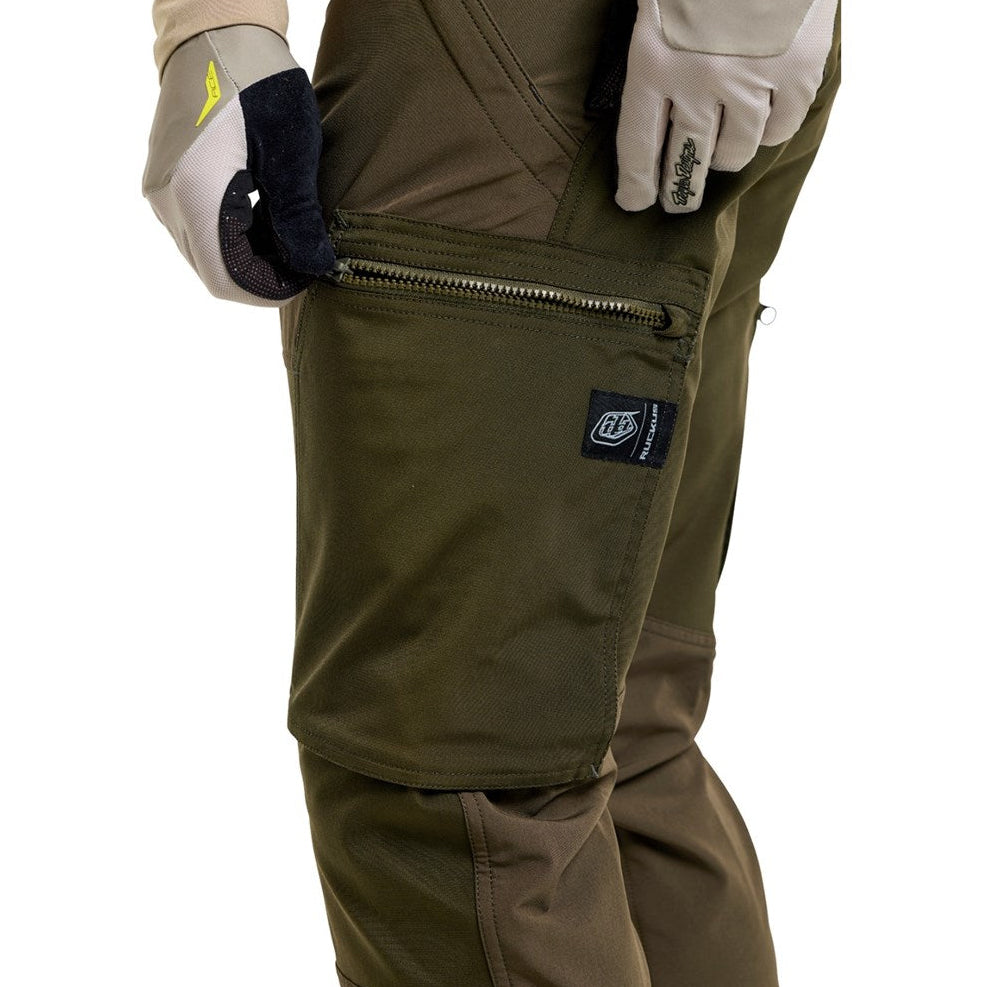Troy Lee Designs Ruckus 25.2 Cargo Pant Mono Dark Earth ZIPPER