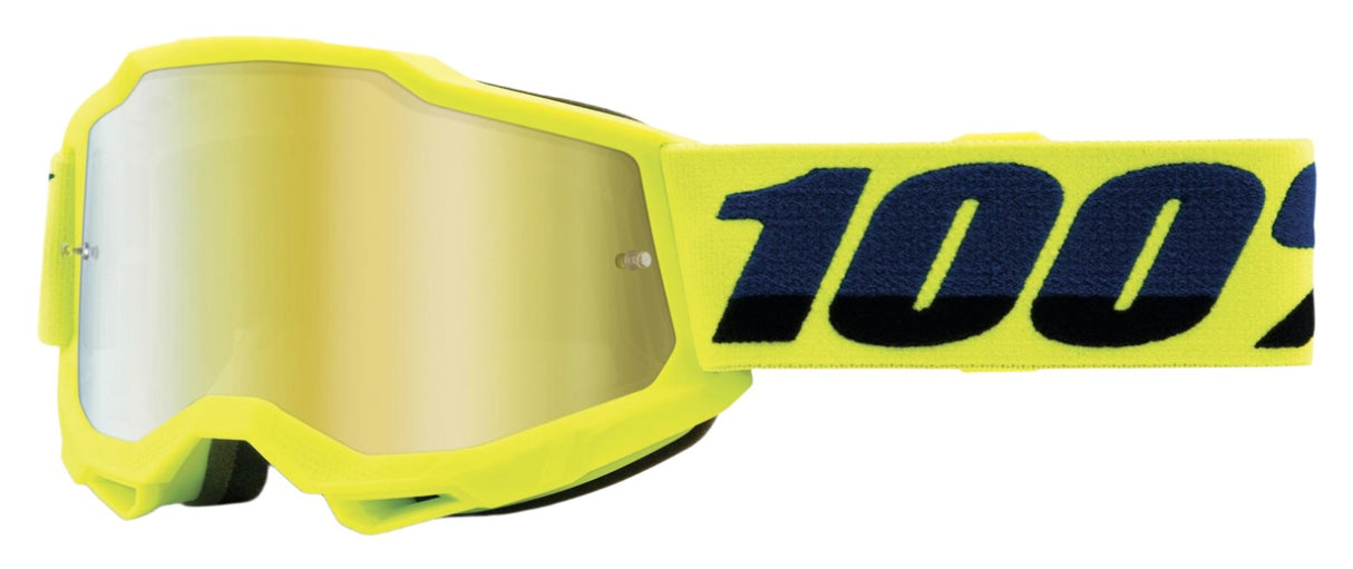 100% ACCURI 2 Youth Goggle Neon Yellow - Mirror Silver