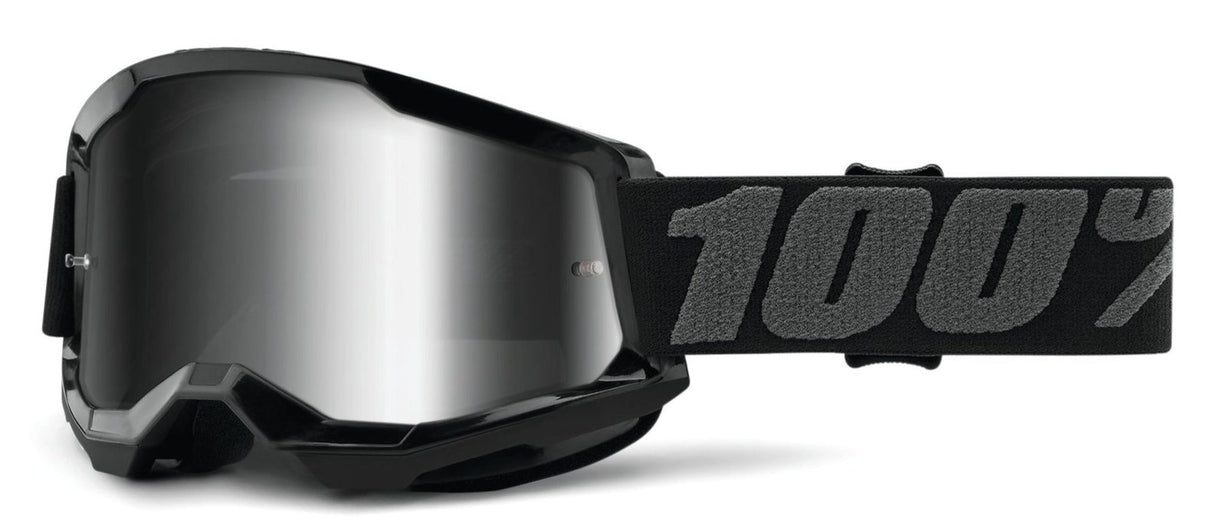 100 Percent STRATA 2 Goggle Black - Mirror Silver