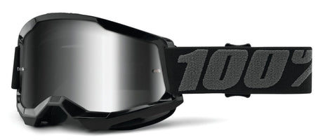100 Percent STRATA 2 Goggle Black - Mirror Silver