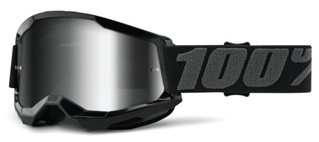 100 Percent STRATA 2 Youth Goggle Black - Mirror Silver
