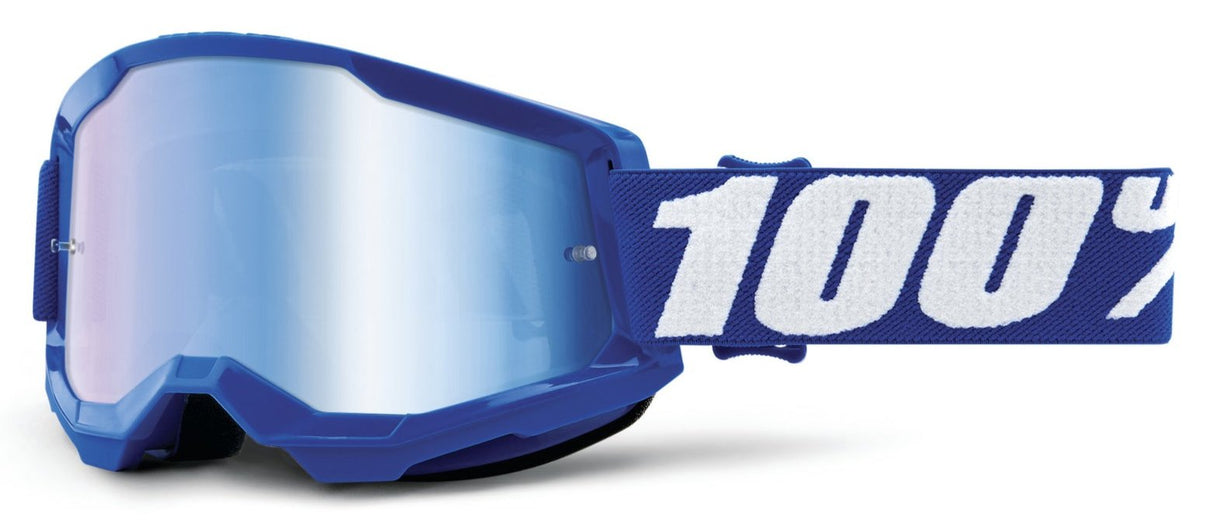 100 Percent STRATA 2 Youth Goggle Blue - Mirror Red/Blue