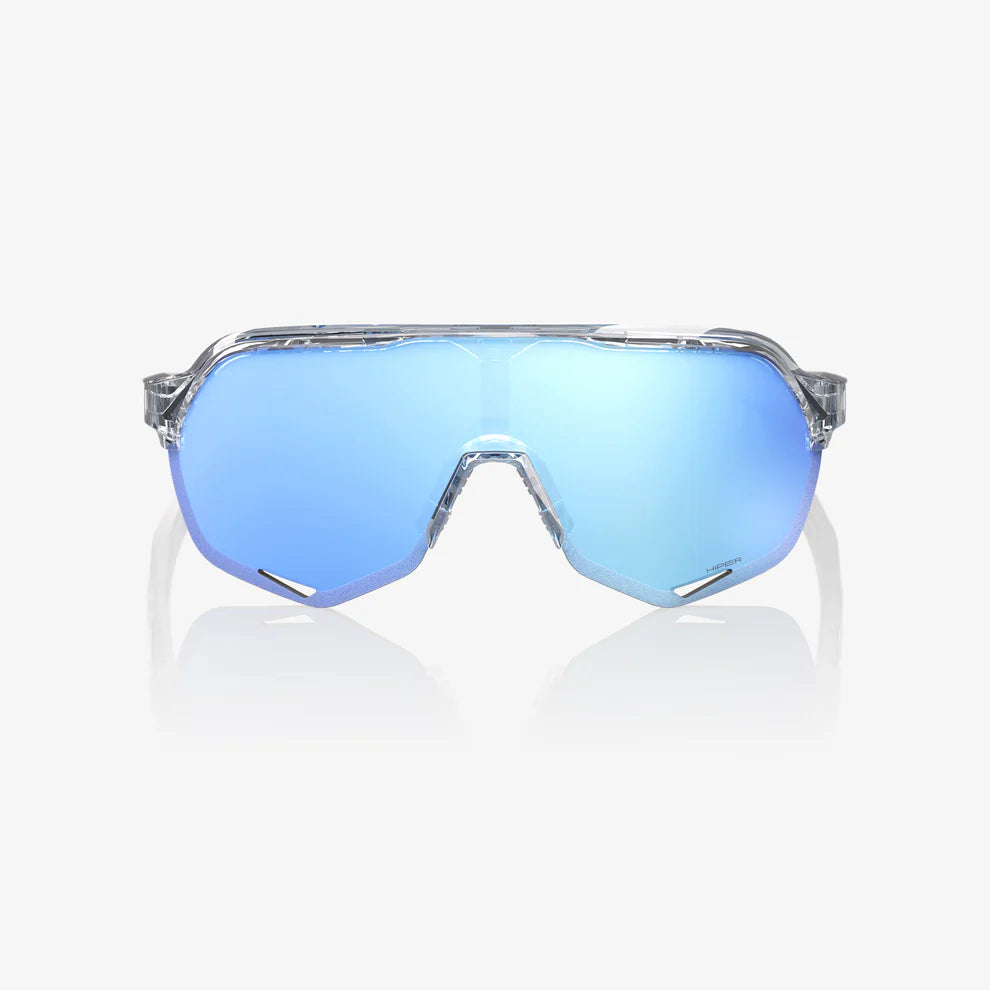 100 Percent Eyewear S2 - Polished Translucent Clear - HiPER Blue