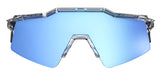 100 Percent Speedcraft SL - Polished Translucent Clear - HiPER Blue