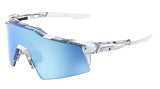 100 Percent Speedcraft SL - Polished Translucent Clear - HiPER Blue