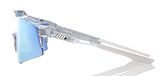 100 Percent Speedcraft XS - Polished Translucent Clear - HiPER Blue
