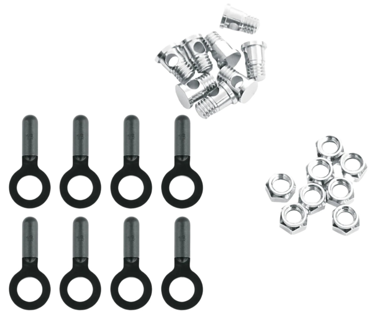 SKS Nuts, Bolts & Endcaps - set of 8 BLUEMELS MATT