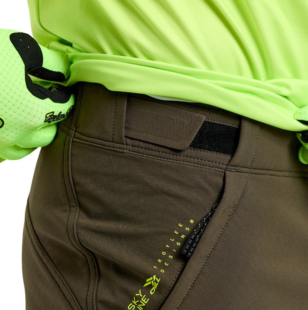 Troy Lee Designs Skyline Chill Pant 25.2 Mono Dark Earth DETAILS