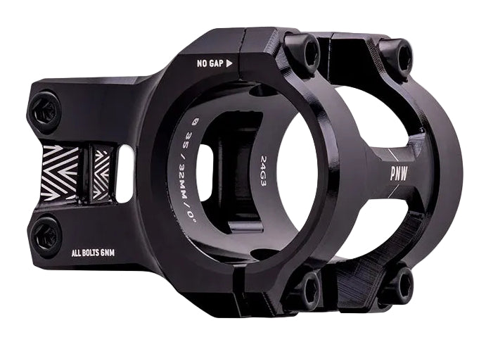 PNW Loam Stem 31.8mm Blackout Black