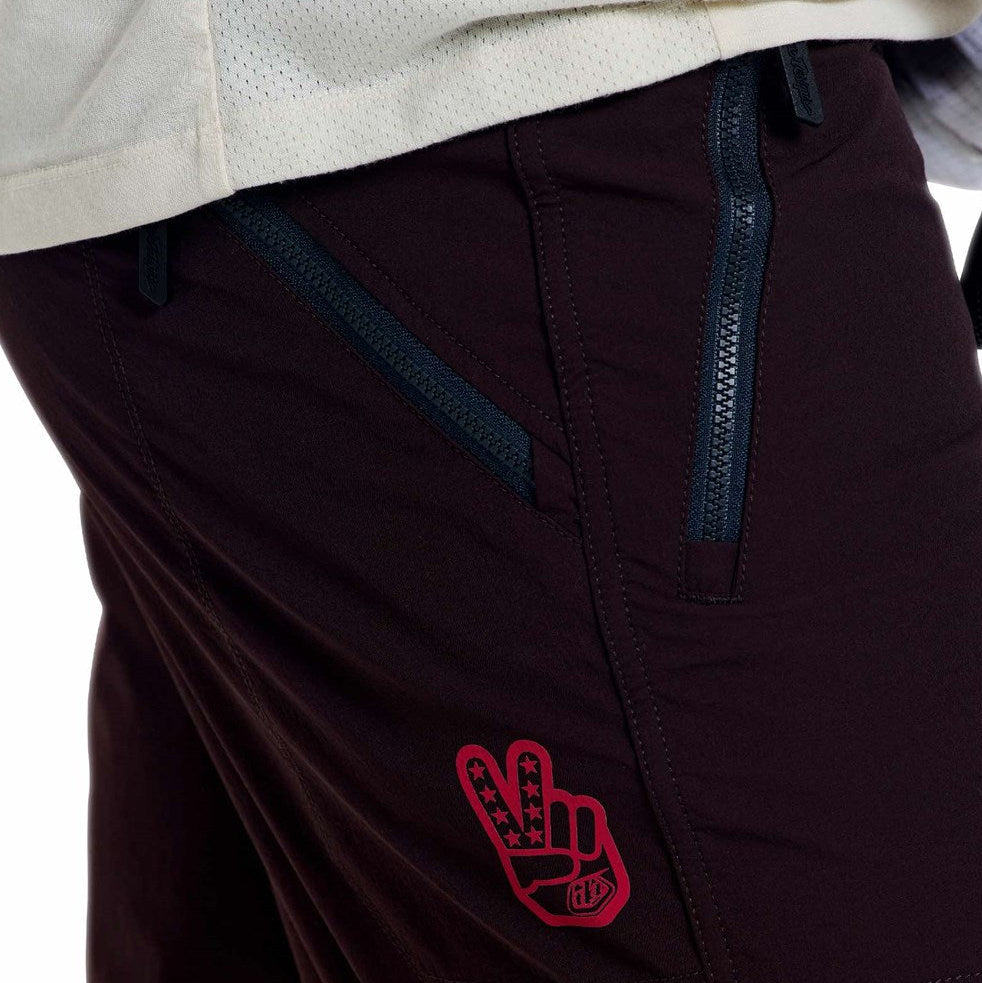 Troy Lee Designs Skyline Trail Short W/Liner Mono Bark DETAILS