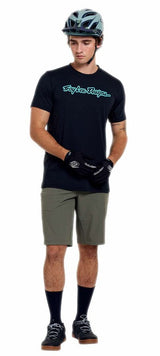 Troy Lee Designs Skyline Trail Short W/Liner Mono Army FRONT FACING MODEL