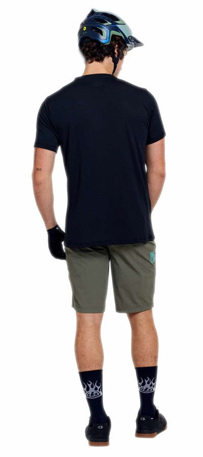 Troy Lee Designs Skyline Trail Short W/Liner Mono Army BACK FACING MODEL