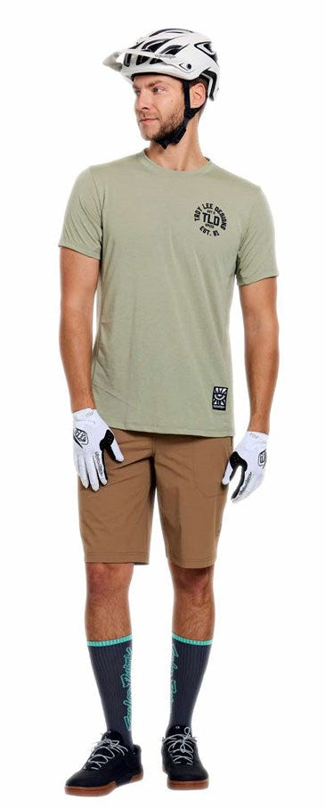 Troy Lee Designs Skyline Trail Short Shell Mono Sienna FRONT FACING MODEL