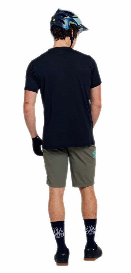 Troy Lee Designs Skyline Trail Short Shell Mono Army BACK ACING MODEL