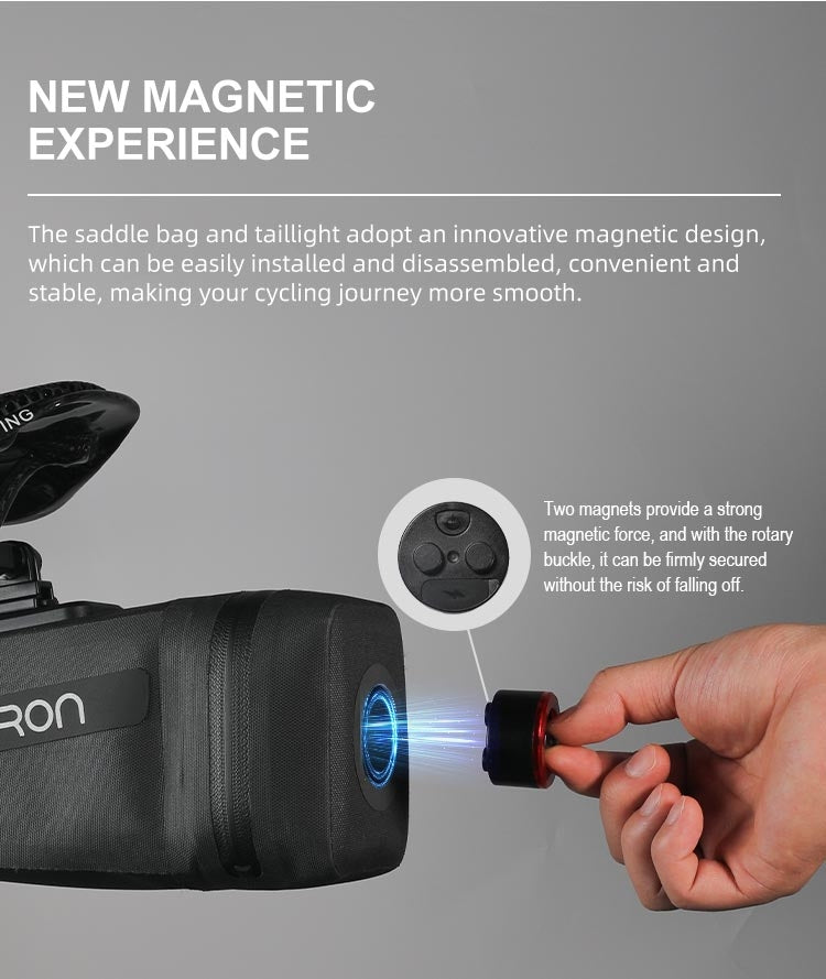 Gaciron Bird Nest Saddle Bag w/Light Large