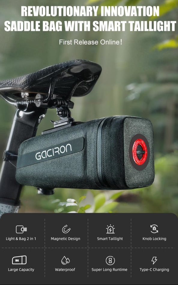 Gaciron Bird Nest Saddle Bag w/Light Large