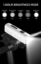 Gaciron Kiwi 1200LM Anti Glare Front Bike Light White