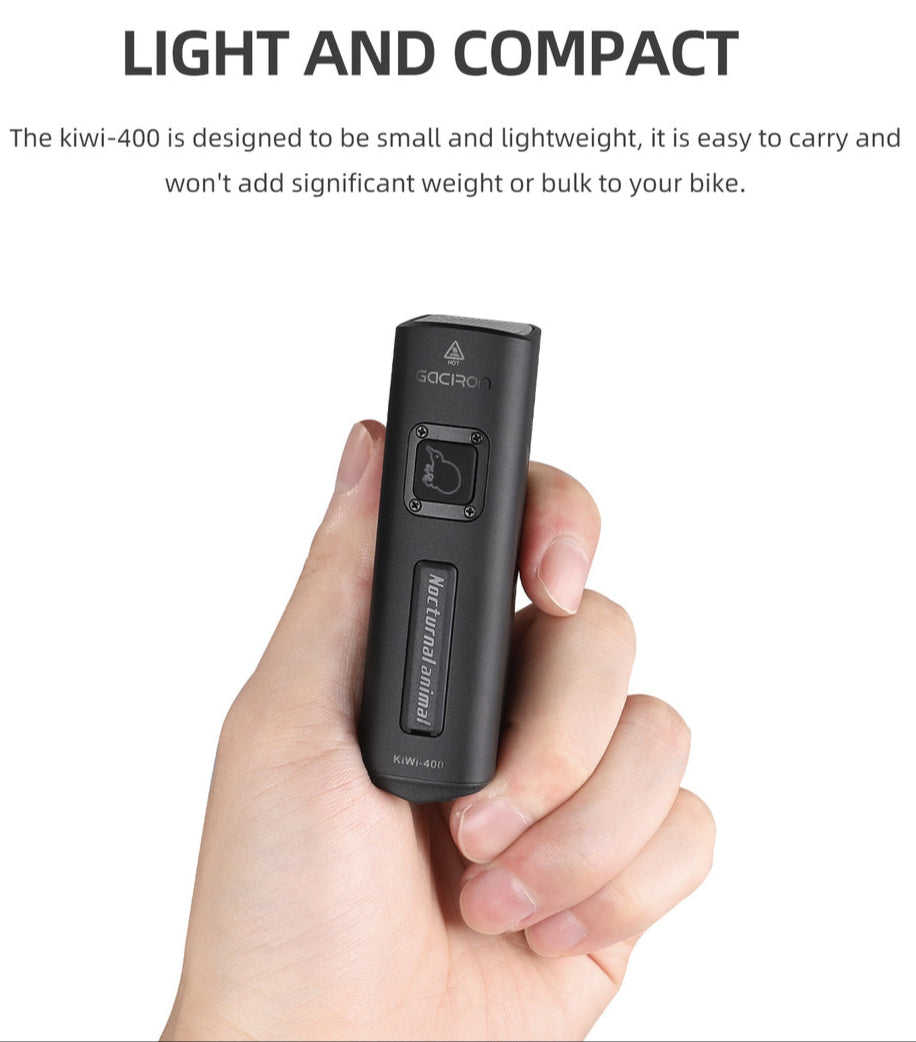 Gaciron Kiwi 400LM Anti Glare Front Bike Light