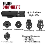 KOM Quick Release 1000 Lumens Front Light