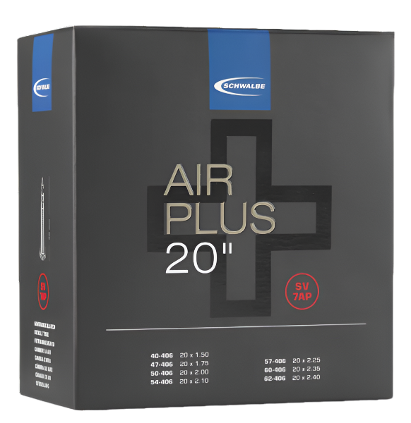 Schwalbe Air Plus Tube AV7 Schrader 20" x 2.00 - 2.80