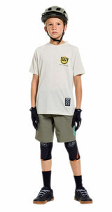Troy Lee Designs Youth Skyline Trail Short Shell Mono Army FRONT FACING MODEL
