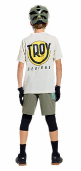 Troy Lee Designs Youth Skyline Trail Short Shell Mono Army BACK FACING MODEL