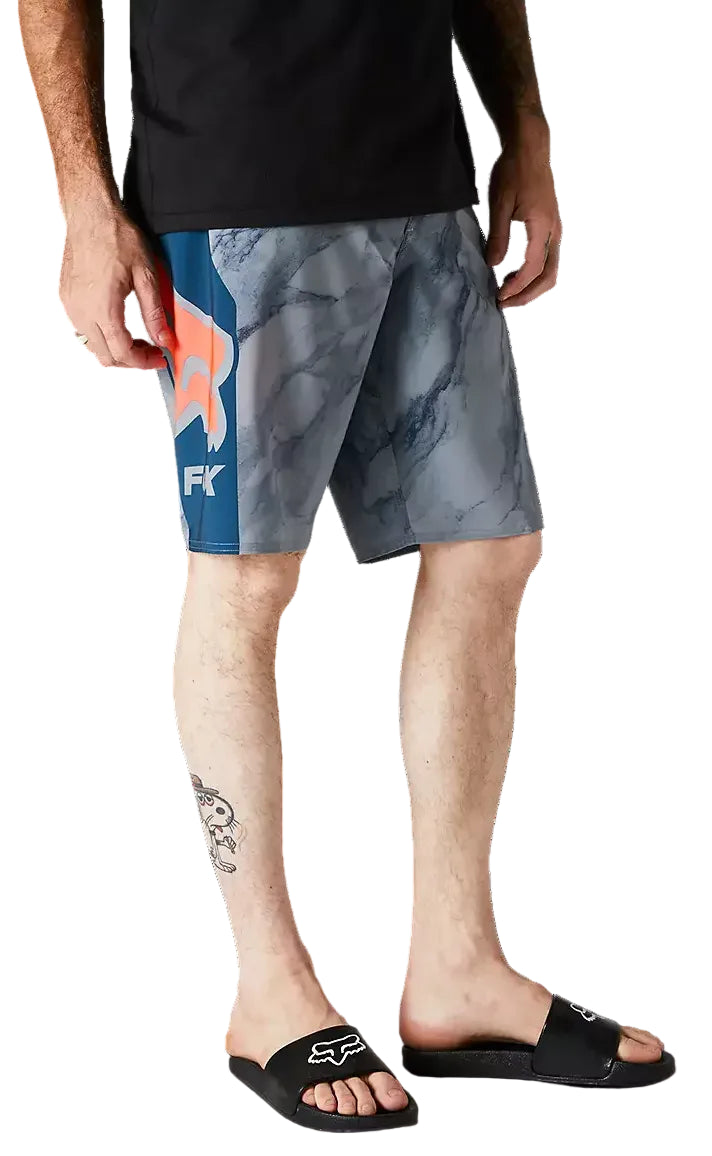 Fox KARRERA 20" BOARDSHORT - Dark Indigo SIDE - FRONT