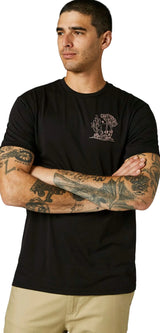 Fox ROAD TRIPPIN Short Sleeve TECH TEE Black FRONT FACING MODEL