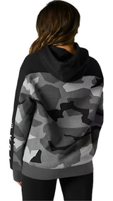 Fox WOMENS  BNKR PULLOVER FLEECE - Black Camo