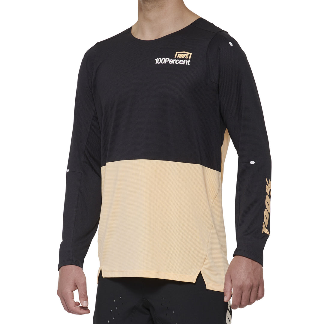 100 Percent R-CORE-X Jersey Black/Peach