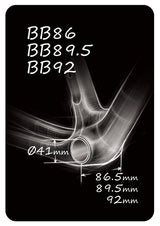 Token BB4129SR Press Fit Bottom Bracket for DUB