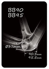 Token Ninja BB3724 Bottom Bracket for Trek BB90/95 Premium