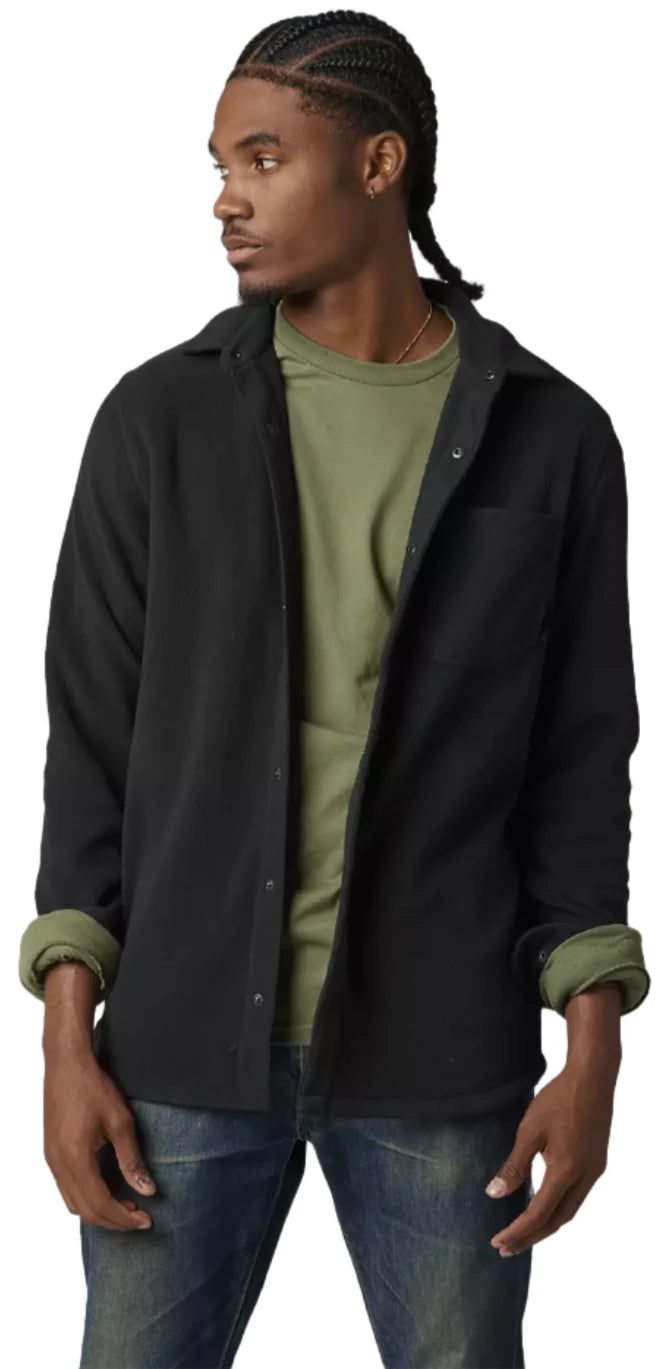 Fox HIGH DESERT FLEECE LS SHIRT - Black FRONT