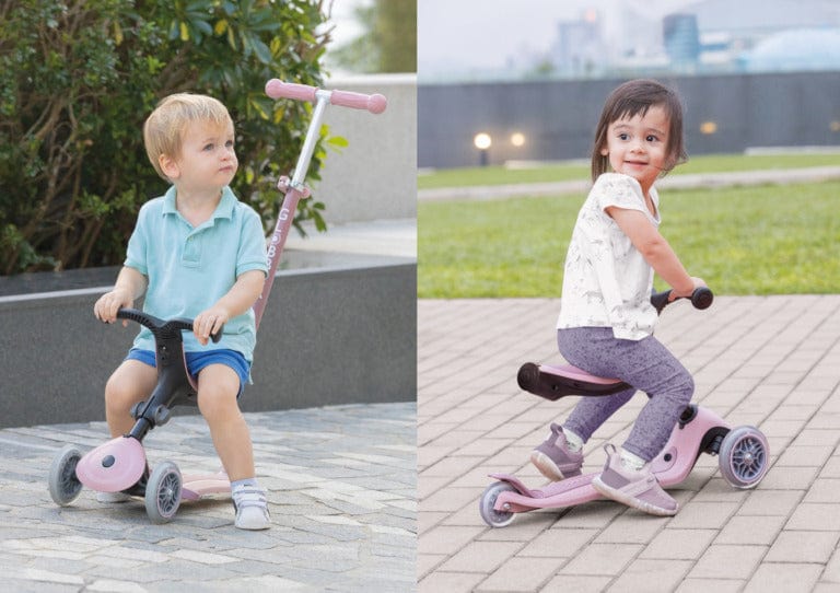 Globber ECOLOGIC GO UP Foldable Plus Convertible Scooter - Peach