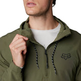 Fox RANGER WIND PULLOVER OlvGreen DETAILS