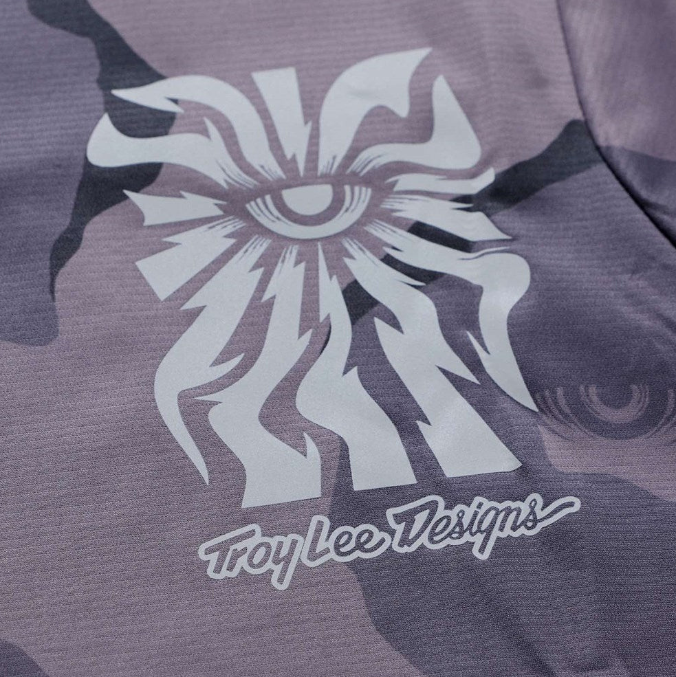 Troy Lee Designs Skyline Pro Short Sleeve Jersey Flow Camo Carbon DETAILS