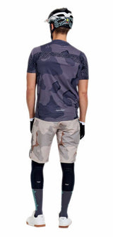 Troy Lee Designs Skyline Pro Short Sleeve Jersey Flow Camo Carbon BACK FACING MODEL