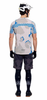 Troy Lee Designs Skyline Pro Short Sleeve Jersey Flow Camo Pumice BACK FACING MODEL