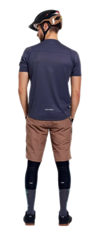 Troy Lee Designs Skyline Pro SS Jersey Mono Carbon BACK FACING MODEL 