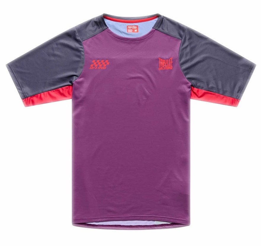 Troy Lee Designs Skyline Pro Short Sleeve Jersey Fangs Sangria Front 