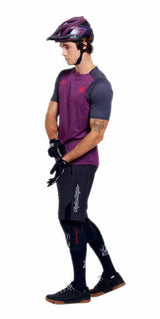 Troy Lee Designs Skyline Pro Short Sleeve Jersey Fangs Sangria side front facing model
