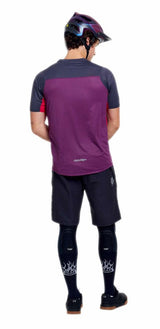 Troy Lee Designs Skyline Pro Short Sleeve Jersey Fangs Sangria Back facing model 
