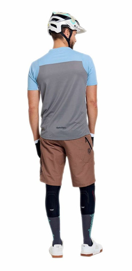 Troy Lee Designs Skyline Pro Short Sleeve Jersey Fangs Army Back facing Model 